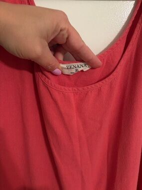 Zenana Outfitters Coral Pink Tank Top